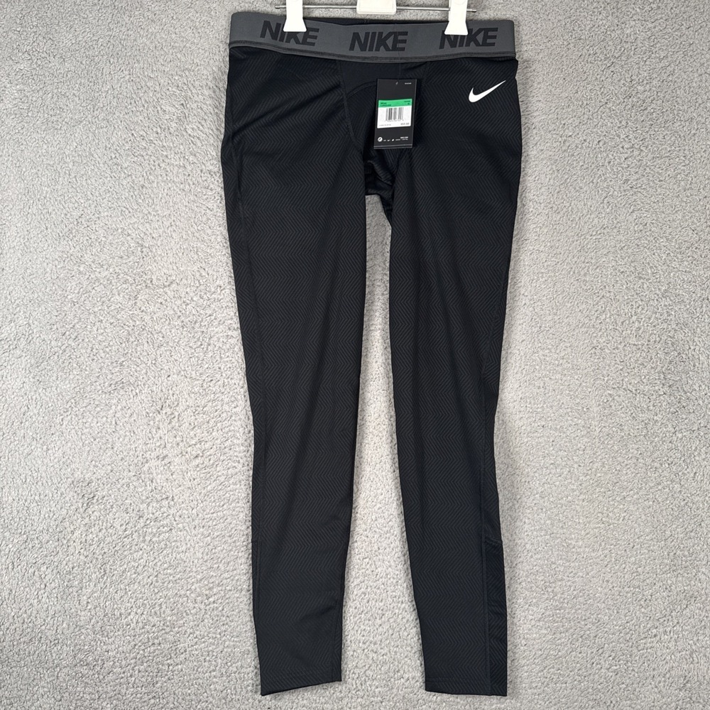 Nike Compression Pant Men's XL Black Pro Therma Tights Dri-FIT CJ0953
